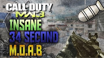 Mw3: INSANE 34 SECOND M.O.A.B on Terminal(Call of Duty Gameplay)