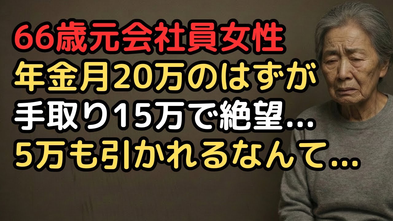 「年金月20万円なら安心」退職前の試算を信じた66歳元会社員女性…初めての振込額は15万円、5万円はどこへ消えた？
