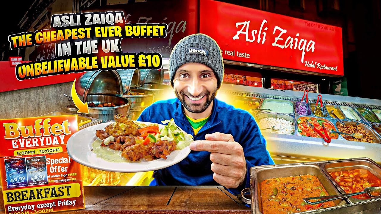 The UK's CHEAPEST Buffet EVER! Unbelievable Value! £10 Asli Zaiqa Leicester