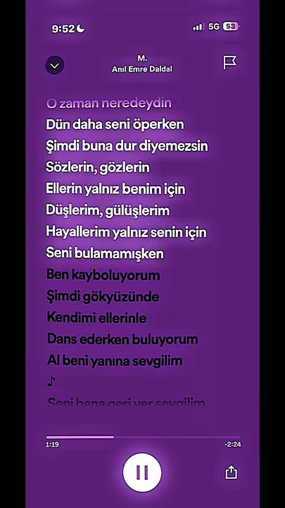 M. - Anil Emre Daldal | this song is stuck in my headdd | #lyrics #shorts