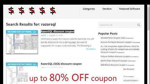 razorsql coupon