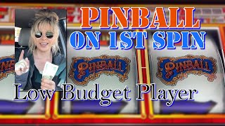 First Spin hits PINBALL! Low Budget Player playing Pinball for 2nd time ever