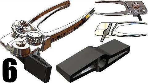 6- Project 22| Tin Opener |SolidWorks Tutorial : rotating handle knob