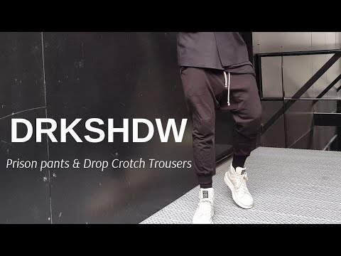 Rick Owens DRKSHDW: Prisoner Pants & Drop Crotch Trousers - YouTube