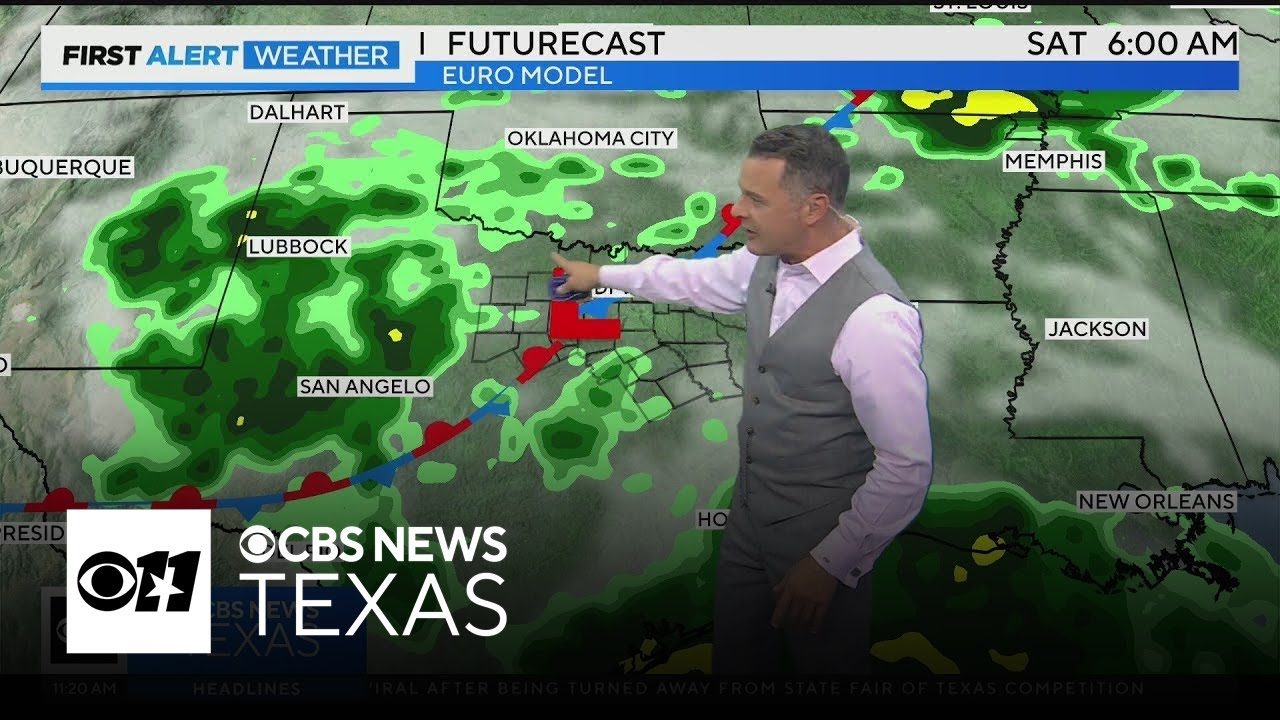 Rain chances for North Texas increase through Labor Day weekend - YouTube