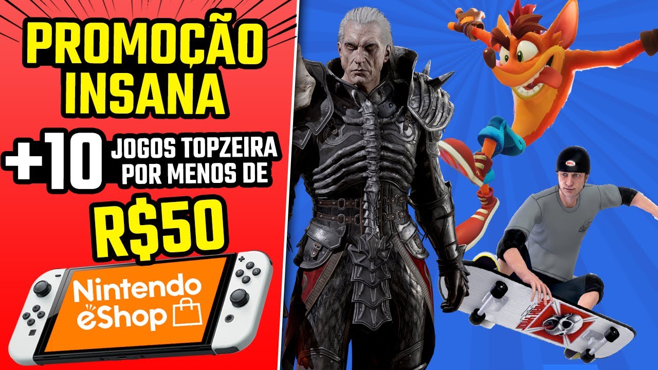 10 jogões no Nintendo Switch por menos de R$ 50 – Pizza Fria