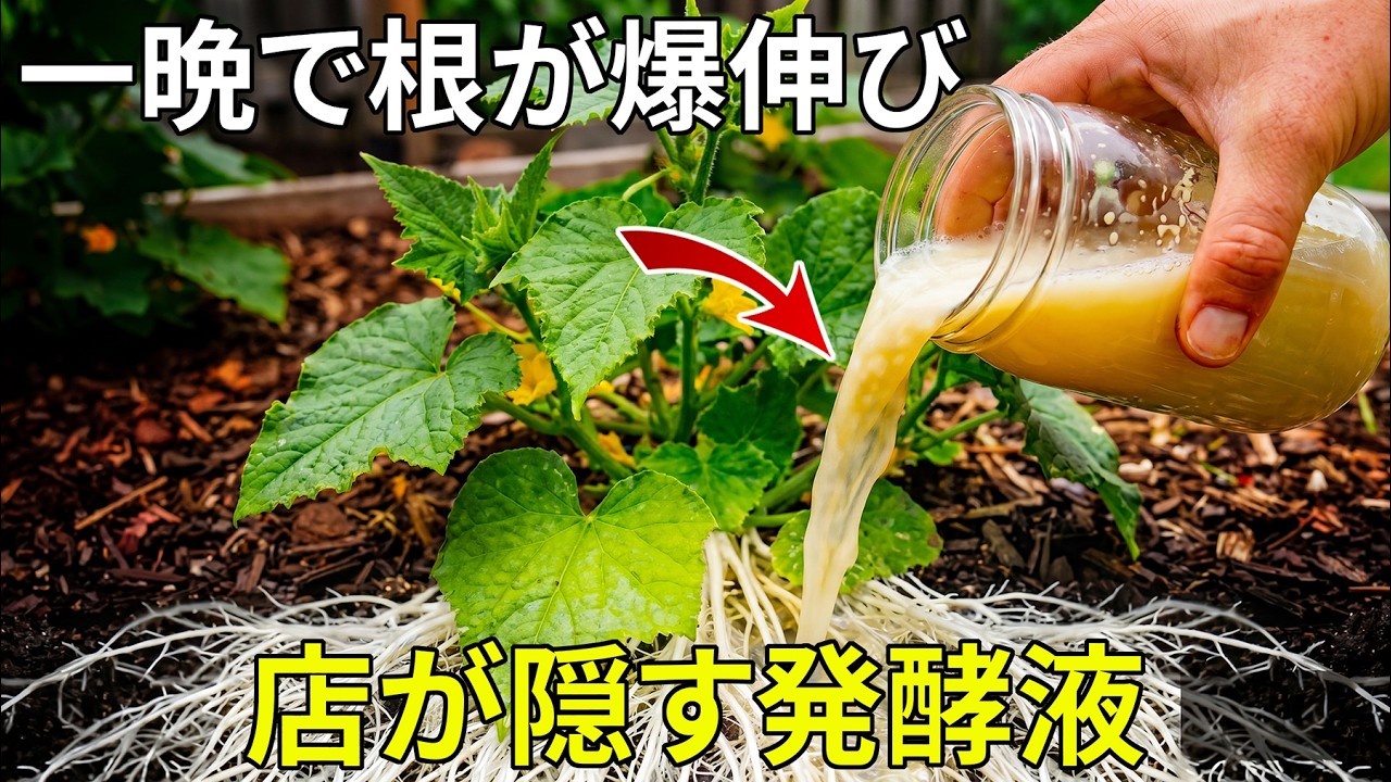 一度与えるだけで根が爆発的に伸びる。収穫量まで三倍になりました! 弱った野菜が驚くほど復活しました