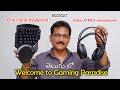 One hand Gaming Keyboard and Gaming Headphones Unboxing in Telugu...