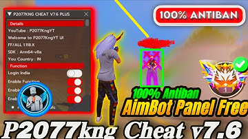P2077KNG CHEAT V7.6 FF MOD MENU APK  CS  / BR RANK INDIA SERVER 100% SAFE WORKING  | 