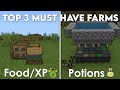 Minecraft: Top 3 Early Game Farms for Bedrock Edition!