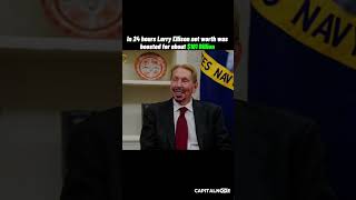 Larry has the biggest boost in net worth 🔥 #elonmusk #larryellison #business #shorts