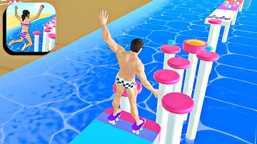 Hopscotch Run 👸🤴 All Levels Gameplay (iOS,Android)