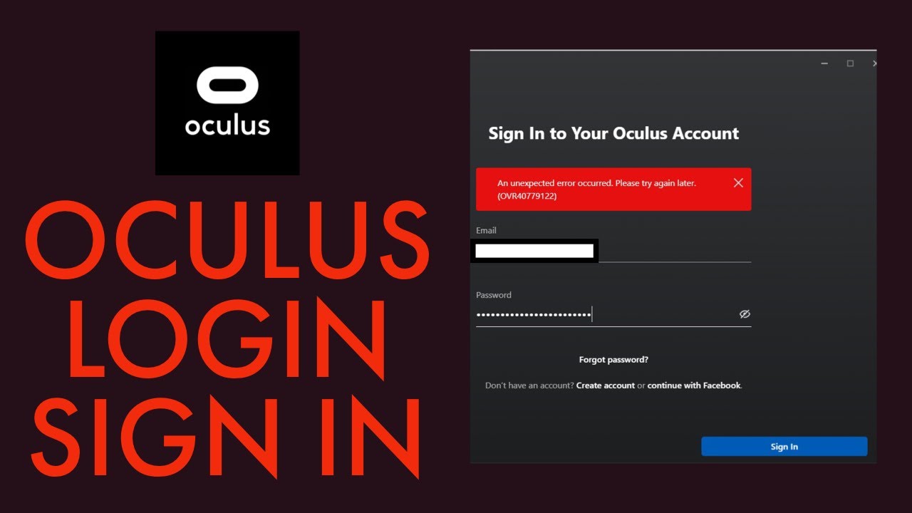God følelse Personlig sadel Oculus Login 2021 | Oculus Account Login Sign In | oculus.com Login -  YouTube