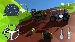 Tractor Driving Offroad: Trolley Transport Cargo (by Enes Yandım) - Android Game Gameplay screenshot 2