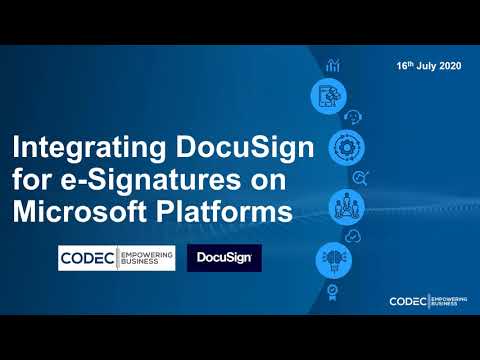 Integrating DocuSign for e Signatures on Microsoft Platforms