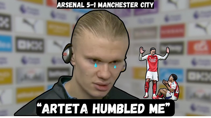 Erling Haaland APOLOGIZES to Arteta - Haaland Post Match Interview - Arsenal 5-1 Manchester City