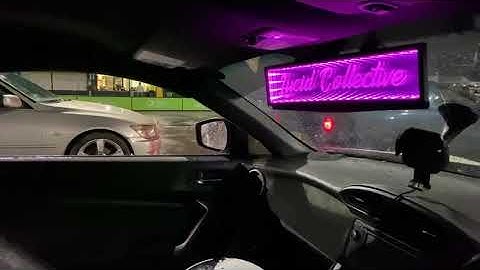 Get your custom infinity mirror now! Clips on to any car, 6+ color modes