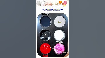 Color Guessing Challenge 🖤🤍❤️ P2 #colormixing #colormix #asrm #satisfyingvideo #satisfyingvideo #c