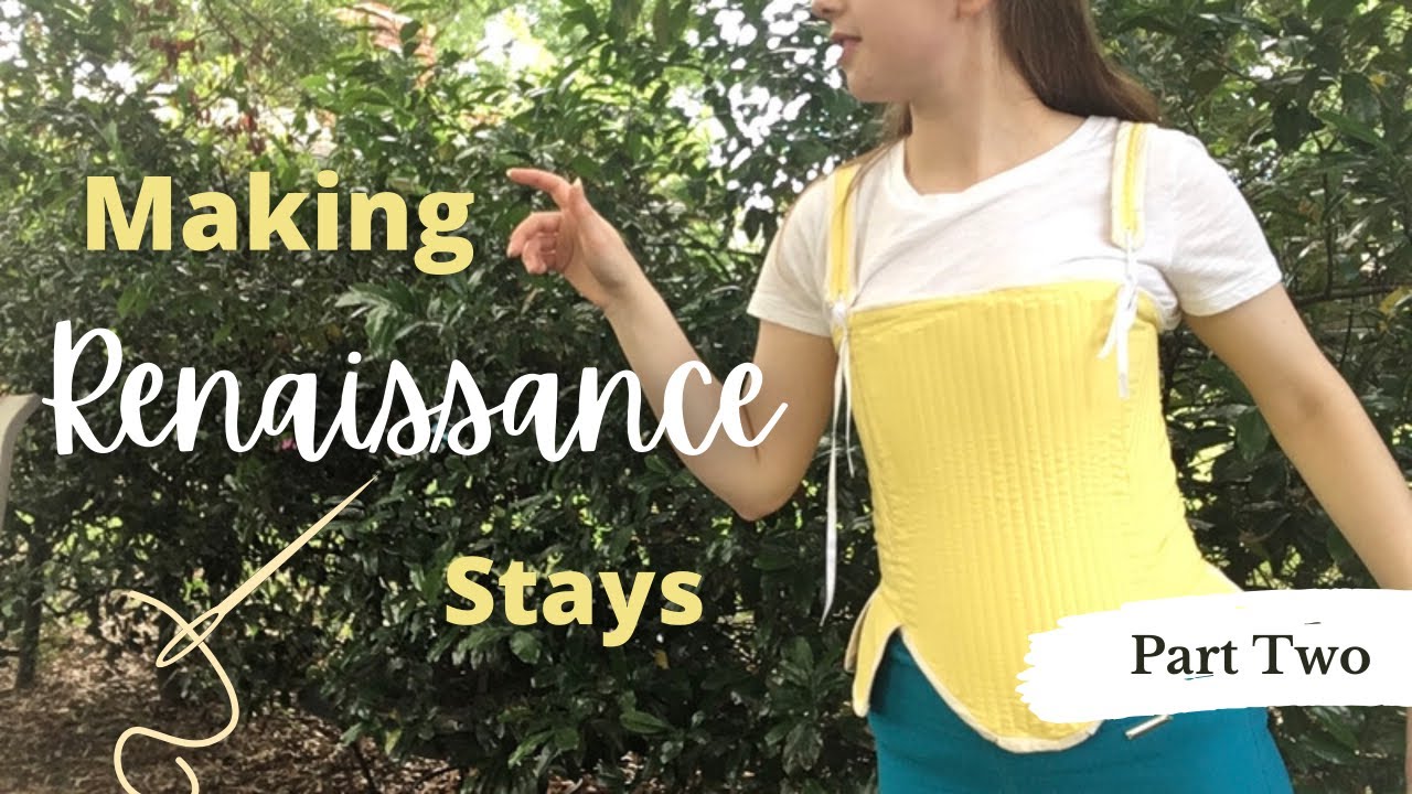 Sewing Renaissance Stays Part 2 🧵 Cosplaying my MC || Historical Corset Making || Simplicity 2621