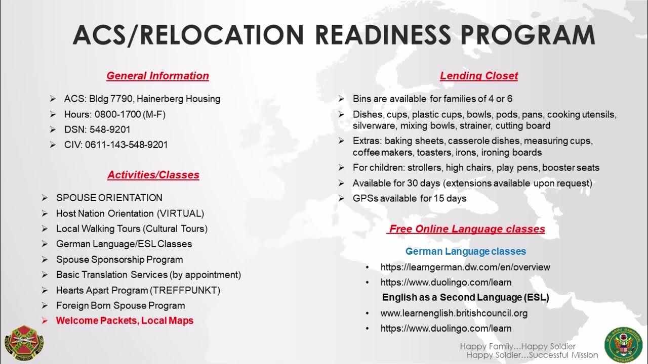 Relocation Readiness Program YouTube