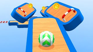 Sky Rolling Ball 3D Gameplay Speedrun Max All Levels 430 screenshot 4