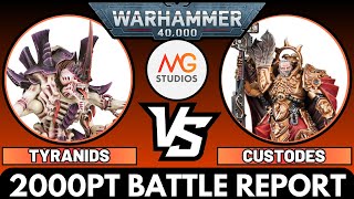 Tyranids vs Adeptus Custodes 2000pts | Warhammer 40k 10th Ed Battle Report Ep54