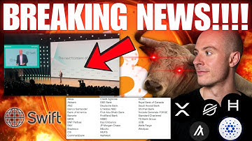BREAKING: SWIFT Just Announced Their Own Blockchain With 30 Major Banks!!! This Changes Everything?