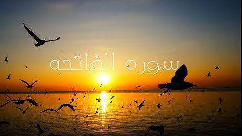 سوره الفاتحه| تلاوه هادئه للقارئ طارق محمد