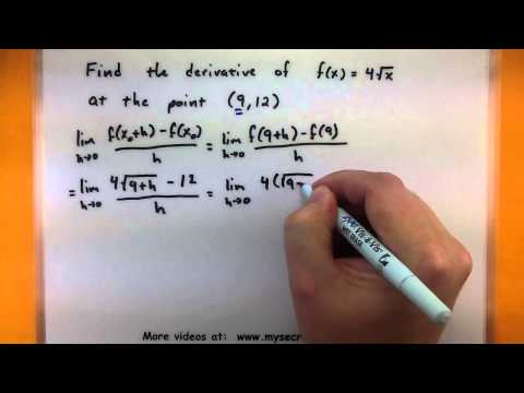 Video: How To Find The Derivative Of A Function At A Point