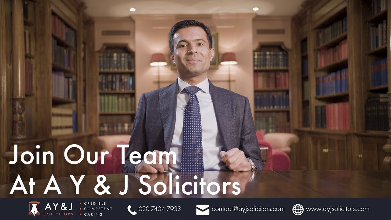 Join our team at a y j solicitors youtube