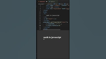 How to use math in a  JavaScript in HTML and CSS and JavaScript #html #css #javascript #shorts