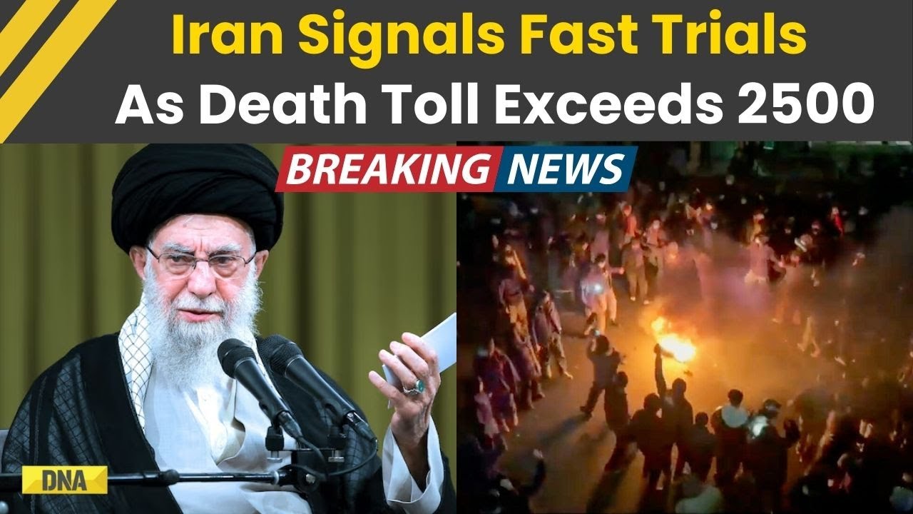 Iran Protests: Iran Signals Fast Trials & Executions As Protest Death Toll Tops 2,500 Amid Crackdown