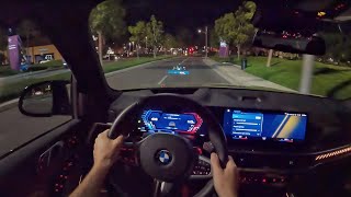 2024 BMW X5 M Competition POV Night Drive (3D Audio)(ASMR)