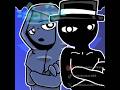 【sprunkis】Jevin and black※適当アニメション #sprunki #sprunkiincredibox #blue#black #スプランキー
