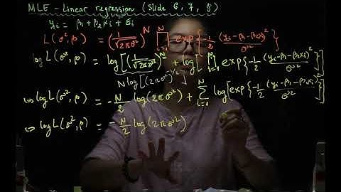 Maximum Likelihood Estimation - Linear regression
