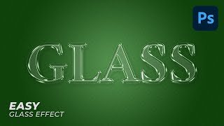 Glass Text Effect/Glass Logo Effect  Photoshop Tutorial (Easy)