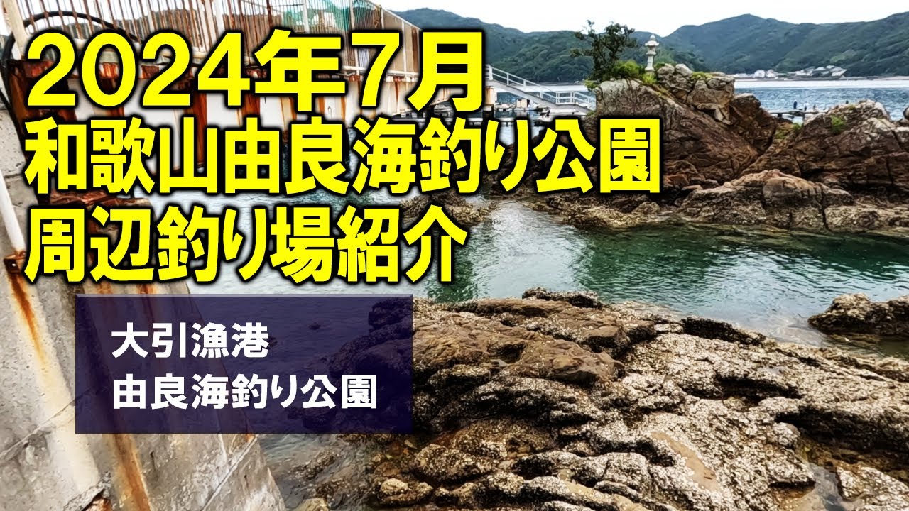 【和歌山　釣り】由良海釣り公園周辺釣り場紹介！海岸線は絶景！夏の由良は美しい