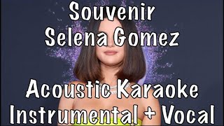 Selena gomez - souvenir acoustic karaoke instrumental plus guide vocal