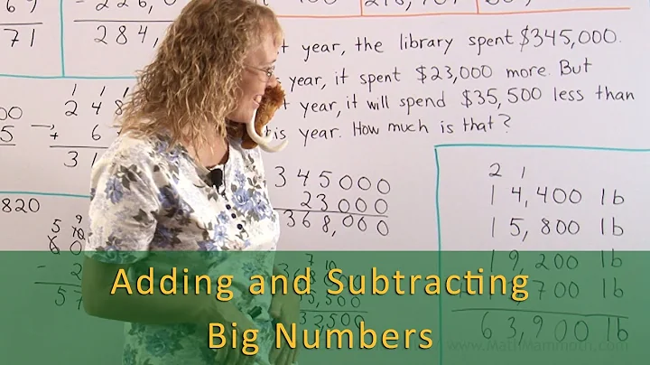 Adding and Subtracting Large Numbers (4th grade math)