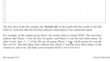 Grade 12 IT IEB Practical 2015 Question 6