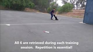 Transition from marking lids to retrieving gloves