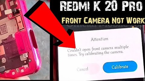 Redmi K20 Pro Front Camera Not working | Pop Up Camera Not working Solution