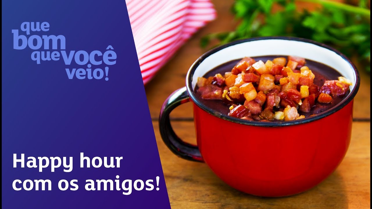 RECEITAS PARA UM HAPPY HOUR COM OS AMIGOS!