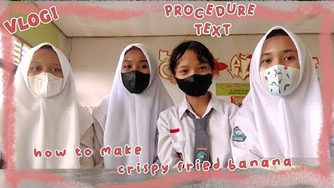 Vlog! - How to make crispy fried banana??!! [Procedure Text] - Xl Mipa 1
