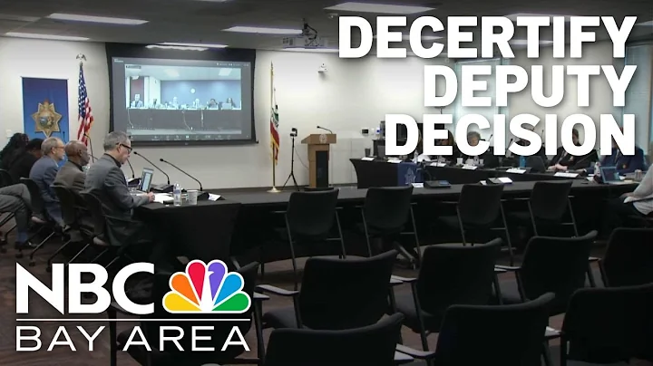 Police standards board recommends San Francisco sheriff to decertify deputy