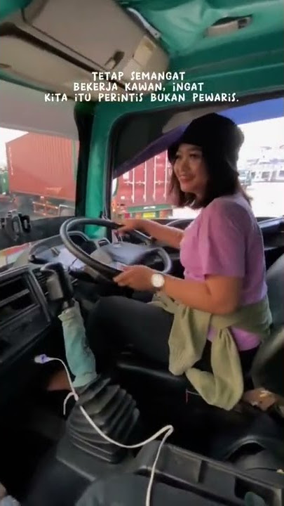Driver Cantik Ni Bos....Slebeeew #truckcontainer #truck #drivermuda #tiktok #fyp #petikemas #hino