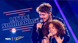 Noor & Pieter  'Little Submarine' | Battles #1 | The Voice van Vlaanderen | VTM
