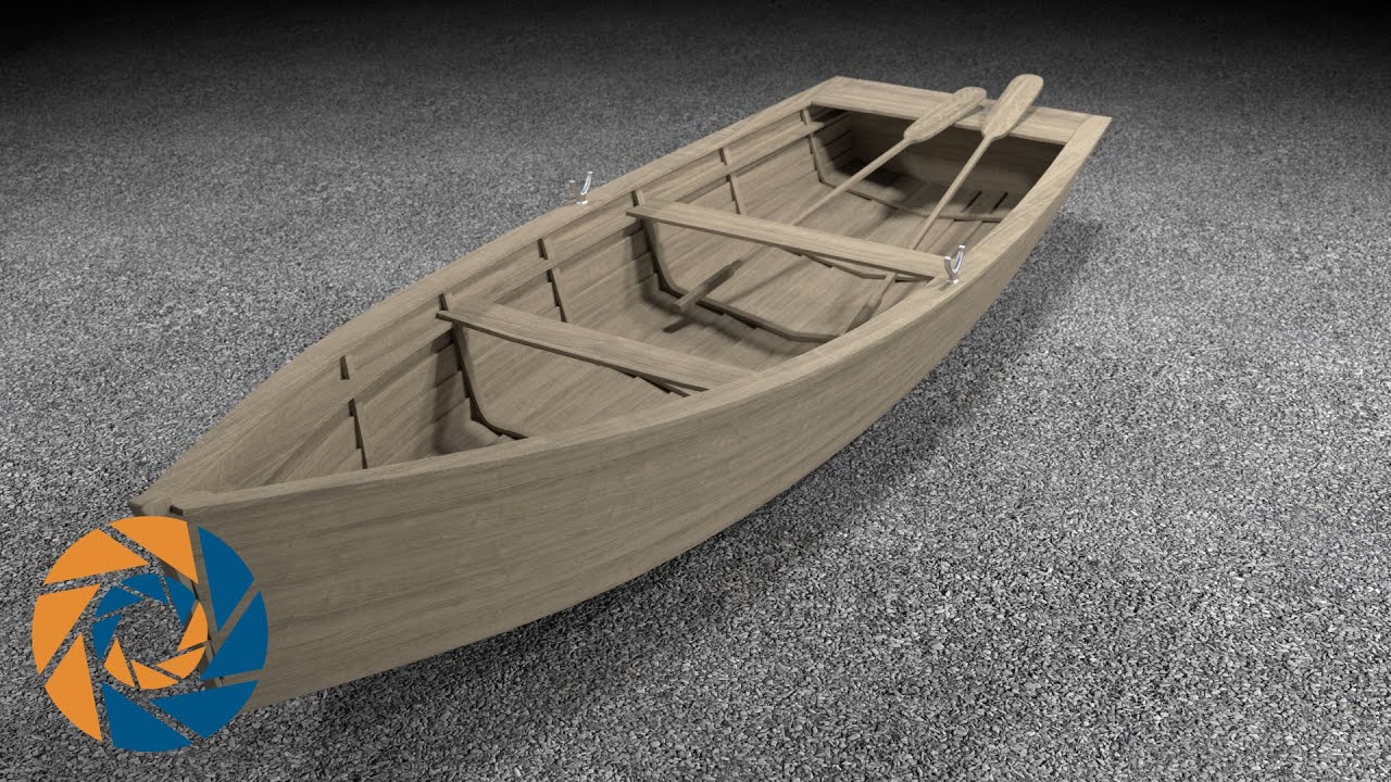 How to create a row boat in Blender - YouTube