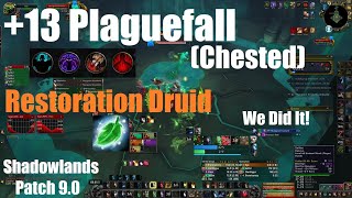 +13 Plaguefall Chested - Night Fae Restoration Druid PoV - World of Warcraft Shadowlands