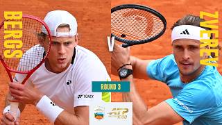Zizou Bergs vs Alexander Zverev Highlights | Rolex Monte Carlo Masters 2026